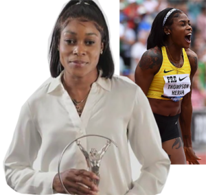 Olympic Champion in 100m 200m and 4x100m Elaine Thompson-Herah